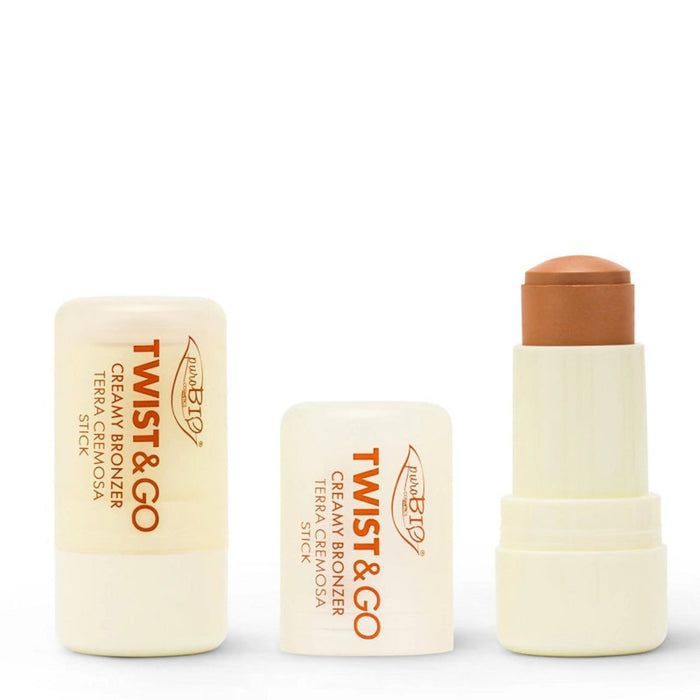 purobio cosmetics – twist & go – creamy Bronzer stick 02