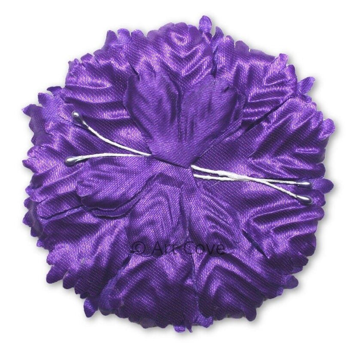 Purple Capia Flowers Flat Carnation Capia Base for Corsages 12 Pieces - artcovecrafts.com