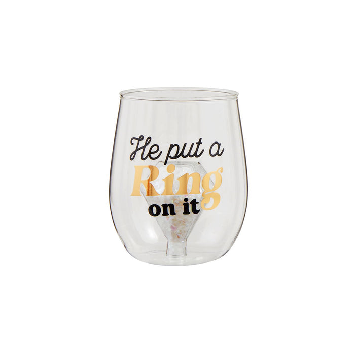 Put A Ring On It Glass - Madison's Niche