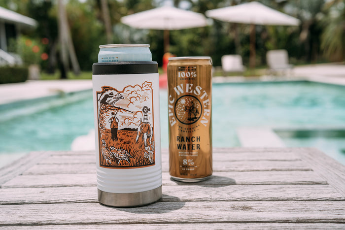 Quail Hunt Slim Can Cooler