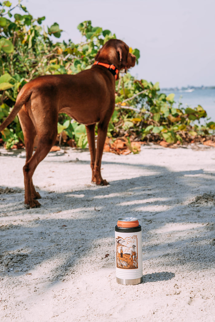 Quail Hunt Slim Can Cooler