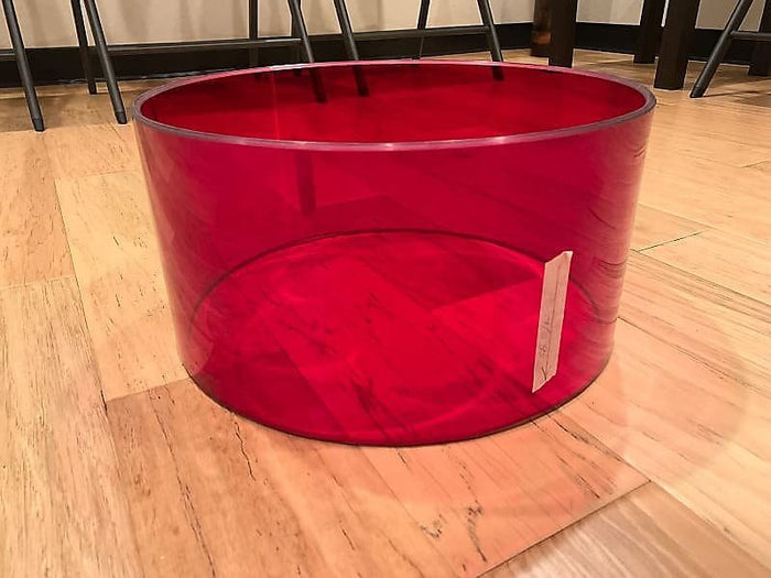 RCI 7x14 Red Acrylic Vistalite Snare Drum Shell