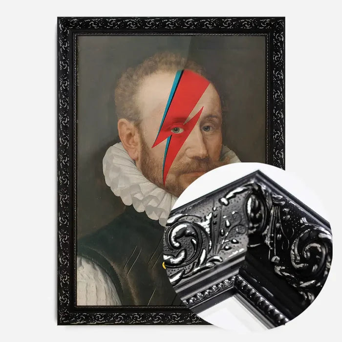 21x30cm | 8¼ x 11¾in / Black Ornate Frame