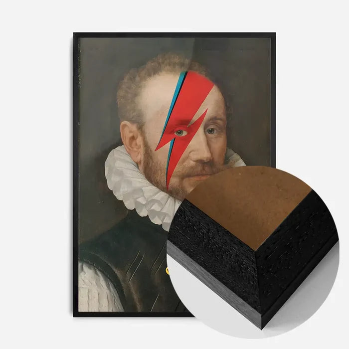 21x30cm | 8¼ x 11¾in / Black Wood Frame