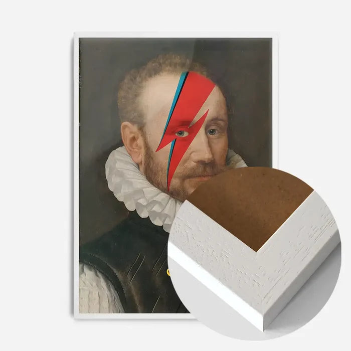 21x30cm | 8¼ x 11¾in / White Wood Frame
