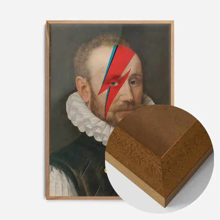 21x30cm | 8¼ x 11¾in / Oak Wood Frame