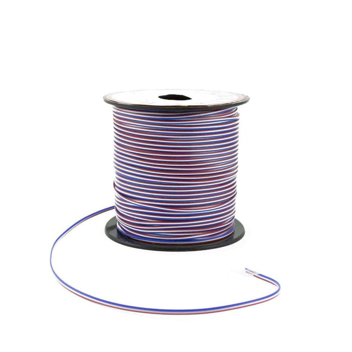 Red- White- Blue Combination Plastic Craft Lace Lanyard Gimp String Bulk 100 Yard Roll