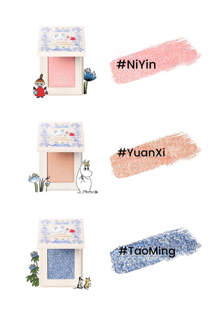 RED CHAMBER X Moomin Multi-use Makeup Cream & Highlighter & Lipstick T5757