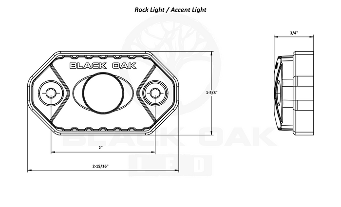Red LED Rock Lights