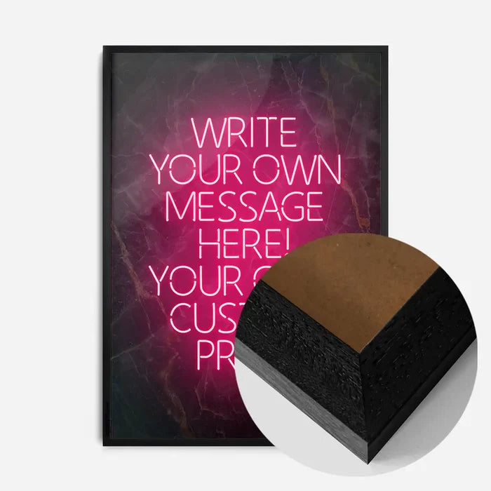 21x30cm | 8¼ x 11¾in / Black Wood Frame
