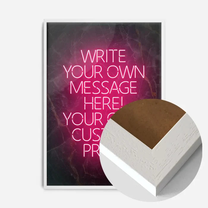 21x30cm | 8¼ x 11¾in / White Wood Frame