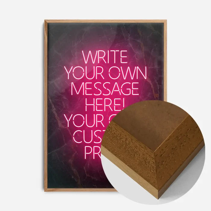 21x30cm | 8¼ x 11¾in / Oak Wood Frame
