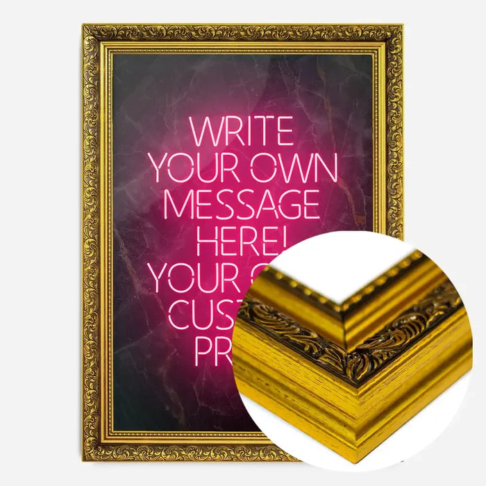 21x30cm | 8¼ x 11¾in / Gold Ornate Frame
