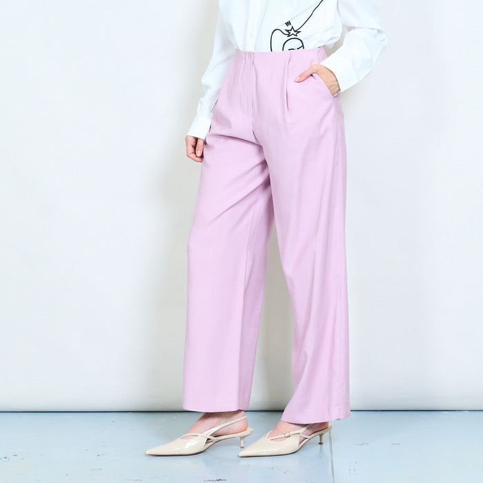 Relaxed wide leg high waist trouser wholesale