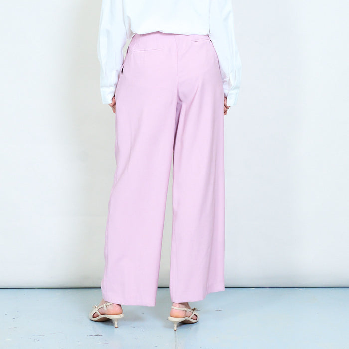 Relaxed wide leg high waist trouser wholesale
