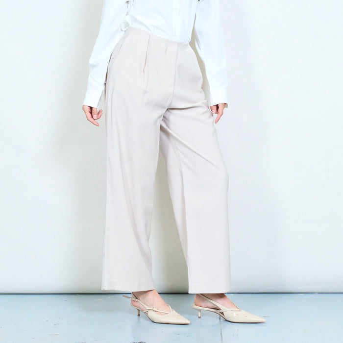 Relaxed wide leg high waist trouser wholesale