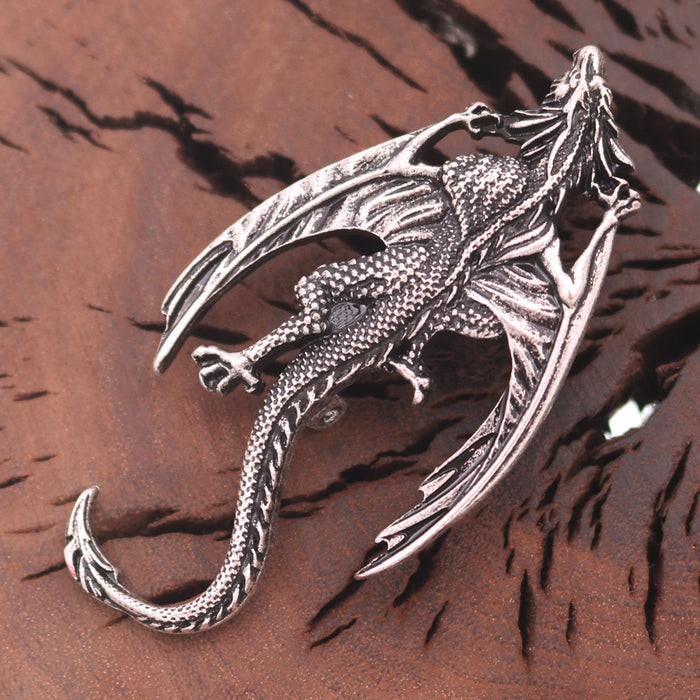 Retro Gothic Flying Dragon Alloy Brooch 🇨🇳