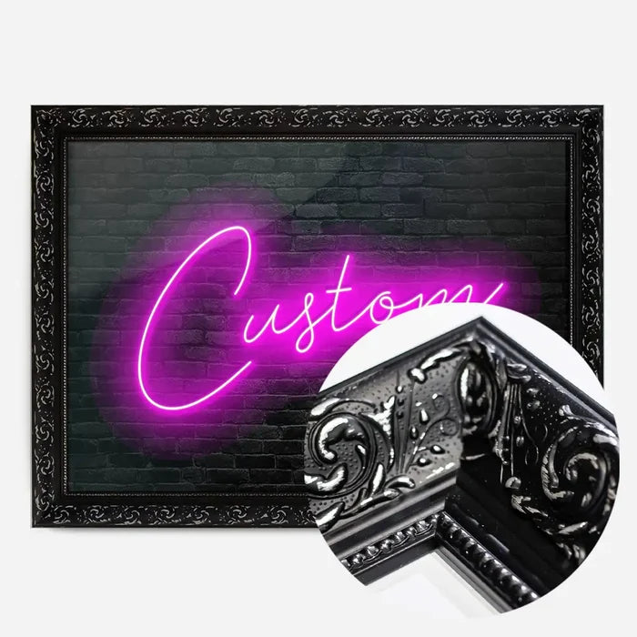 21x30cm | 8¼ x 11¾in / Black Ornate Frame