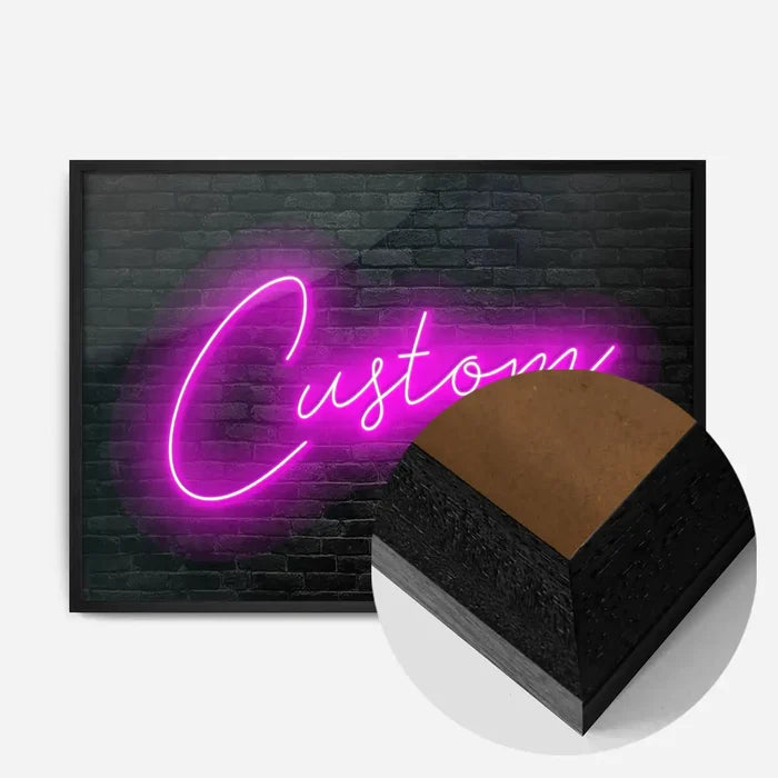21x30cm | 8¼ x 11¾in / Black Wood Frame