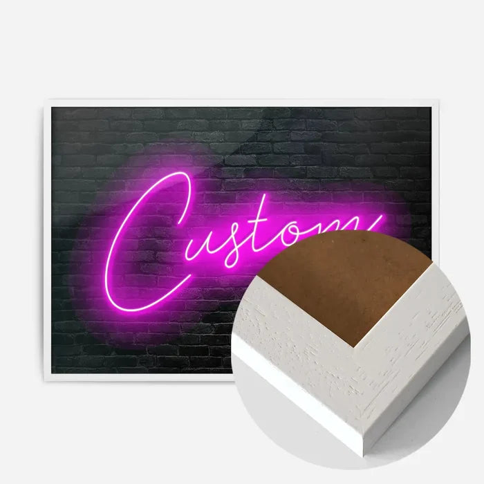 21x30cm | 8¼ x 11¾in / White Wood Frame