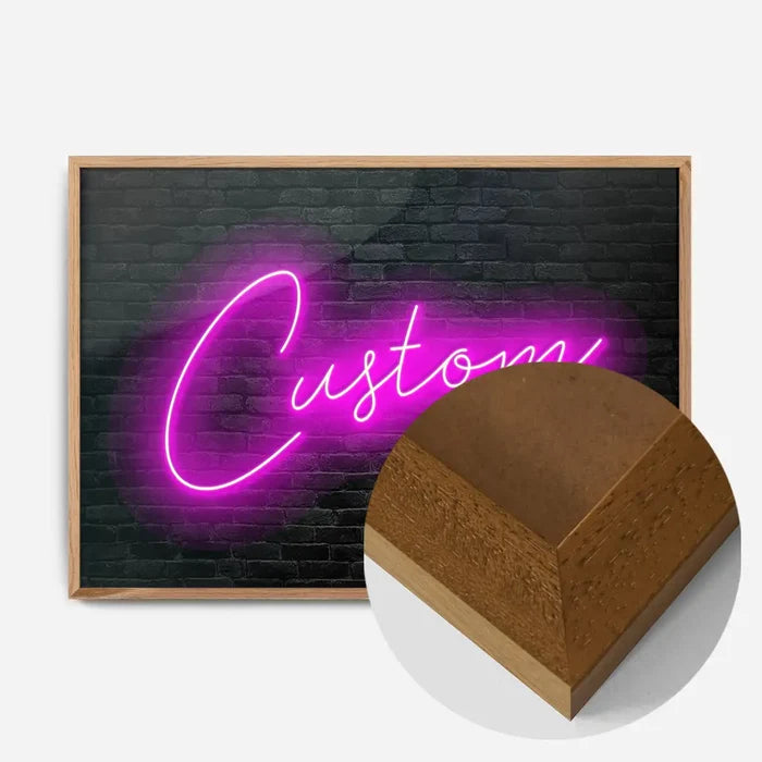 21x30cm | 8¼ x 11¾in / Oak Wood Frame