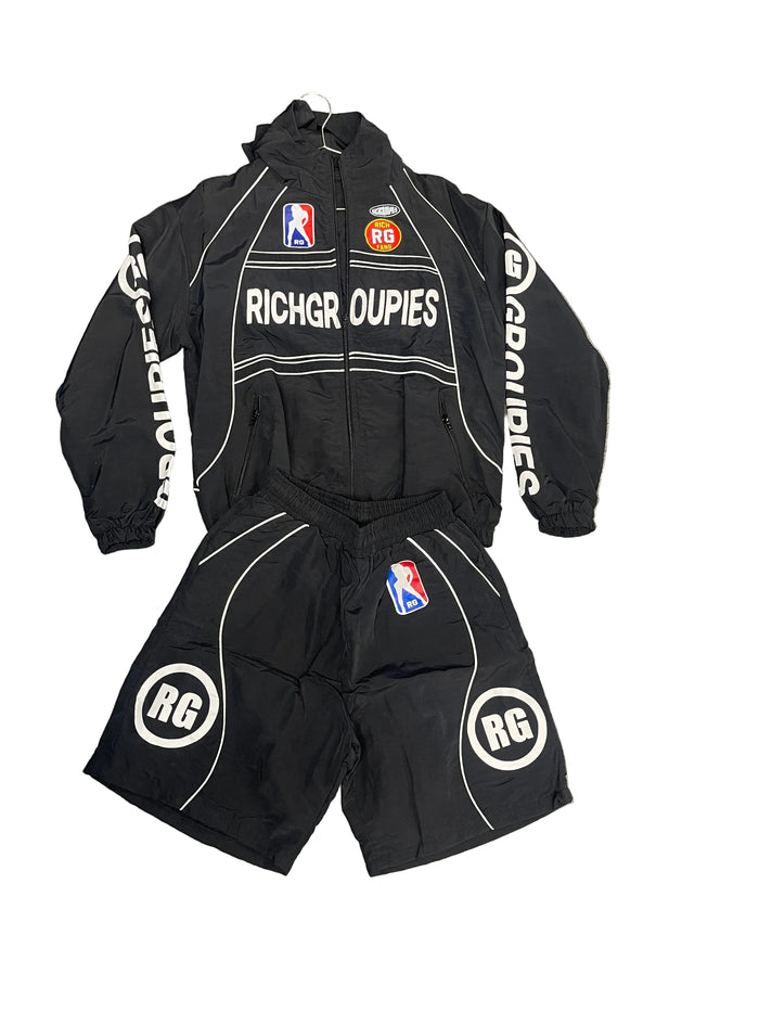 Rich Groupies Short Sets Raceway  "Black"