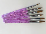 Round Point Brush Set 6 pc. synthetic