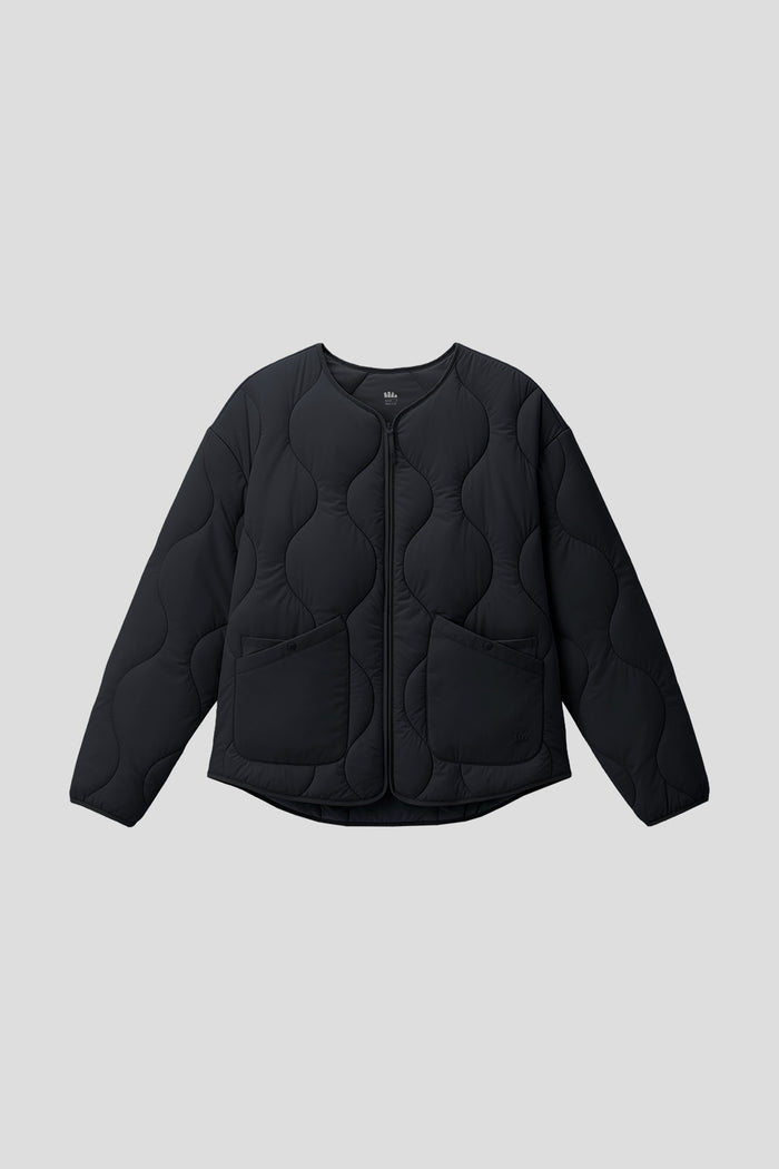 beneunder roundtrail womens medium warmth round neck fleece jacket #color_black