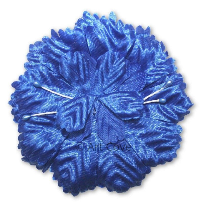 Royal Blue Capia Flowers Bulk Wholesale Flat Carnation Base 144 Pieces - artcovecrafts.com