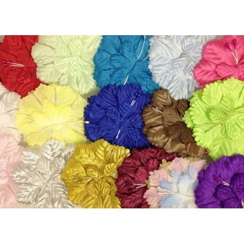 Royal Blue Capia Flowers Flat Carnation Capia Base for Corsages 12 Pieces - artcovecrafts.com