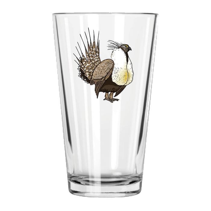 Sage Grouse Pint Glass