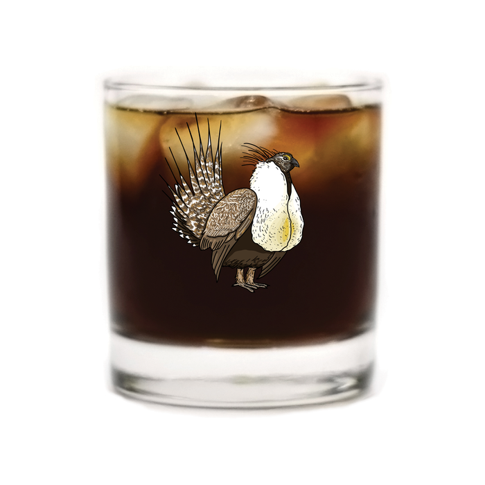Sage Grouse Whiskey Glass