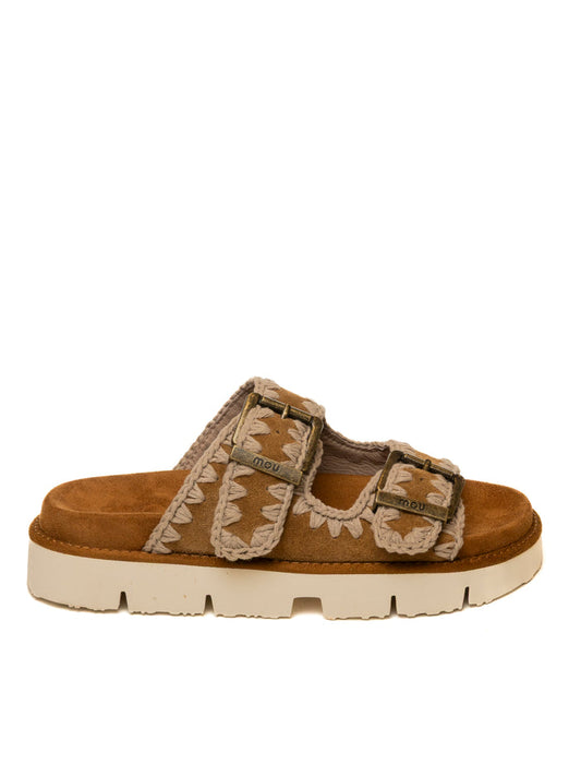 MOU Sandalo camoscio cognac 461005A CAM/COG