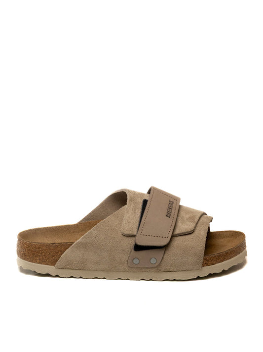 BIRKENSTOCK Sandalo kyoto camoscio taupe KYOTO 1015573-TAUPE