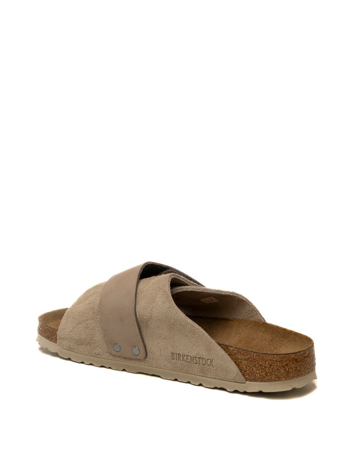 BIRKENSTOCK Sandalo kyoto camoscio taupe KYOTO 1015573-TAUPE