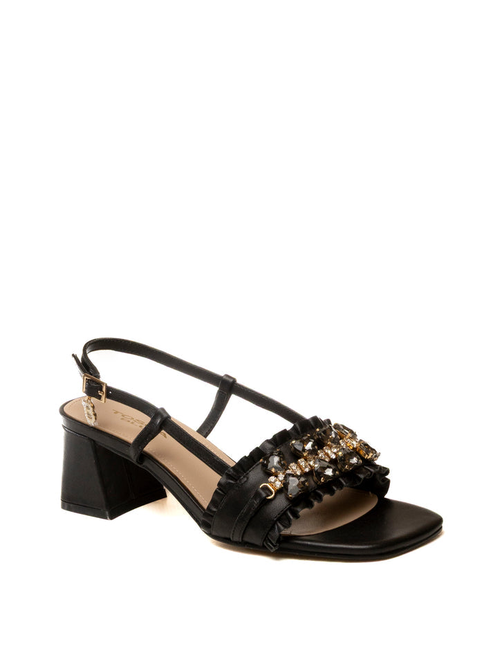 TOSCABLU Sandalo pelle nero 22S225 PELLE-NERO