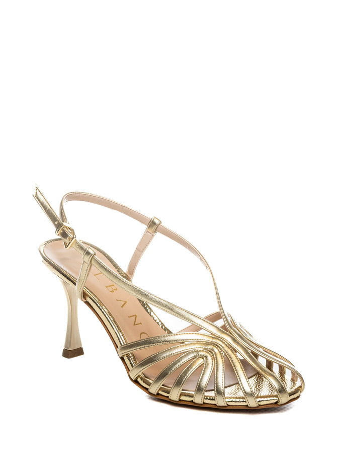 ALBANO Sandalo pelle platino 5613 SOFT-PLATINO