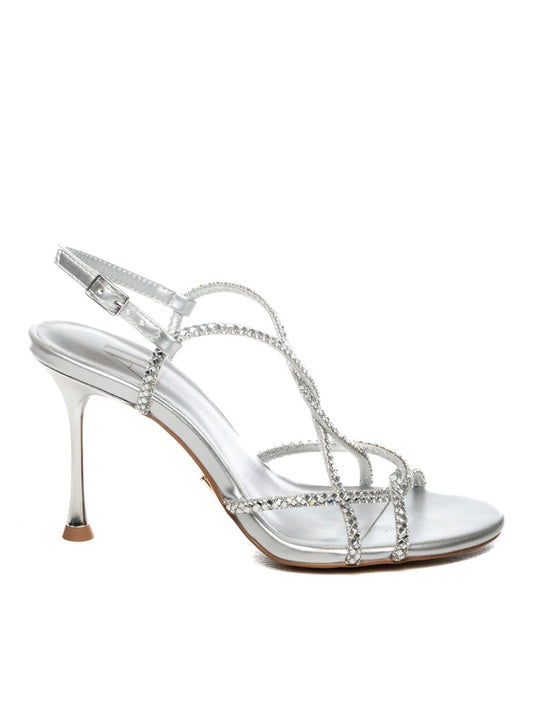ALBANO VANITY Sandalo strass argento 7024 STRASS-ARGENTO