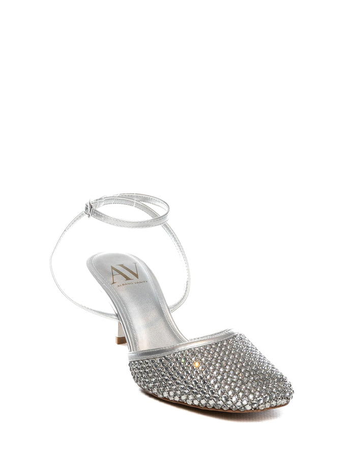 ALBANO VANITY Sandalo strass argento 7017 STRASS-ARGENTO