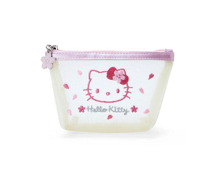 Sanrio Sakura 2024 Mesh Pouch Hello Kitty