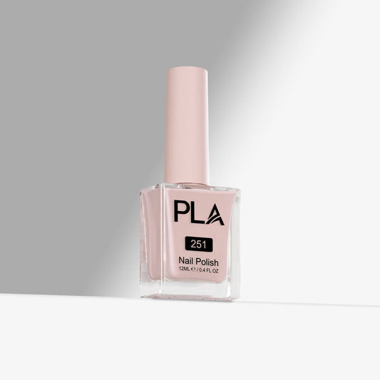 PLA nail polish bottle on a gray background