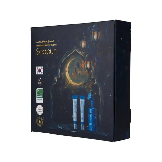 SEAPURI - Midnight Gold Gift Scalp Care Set مجموعة العناية بفروة الرأس