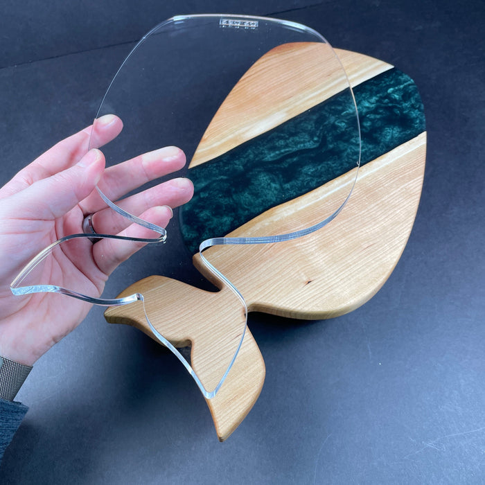 Serving Board "Whale Tail" Acrylic Router Template