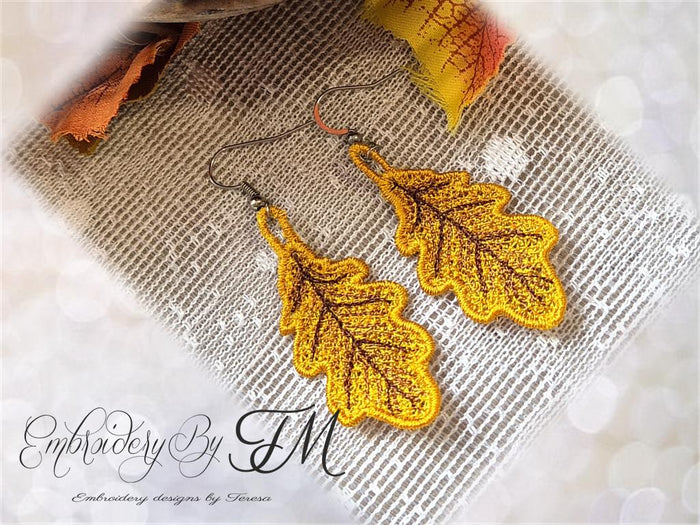 Set Fall earrings /  4x4 hoop