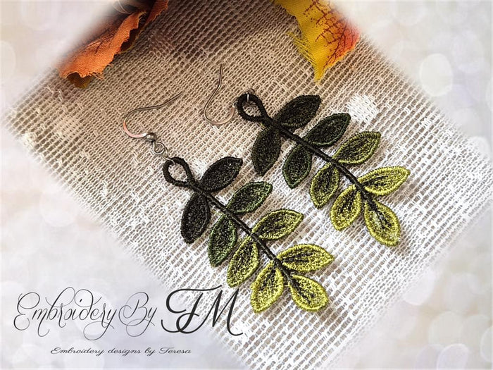 Set Fall earrings /  4x4 hoop