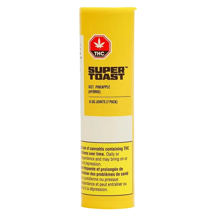 Front view of the Sgt. Pineapple Hoagies Pre Rolled 7 x 0.5 g package, showcasing the branding against a simple white background.