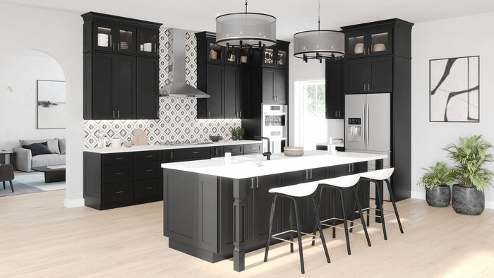 Shaker Black- Sample Door **Free Shipping! Fully Refundable