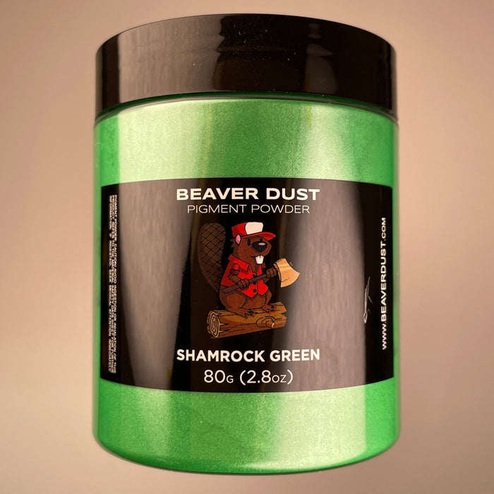 Shamrock Green Beaver Dust Mica Pigments