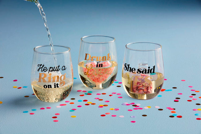 She Said Yes Glass - Madison's Niche