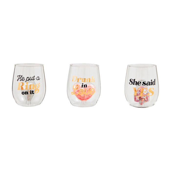 She Said Yes Glass - Madison's Niche